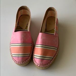 Anthropologie pink Rivera Carnival Espadrille shoes